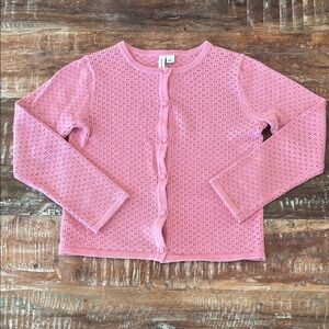 Janie and Jack Girls Pink Knit Sweater